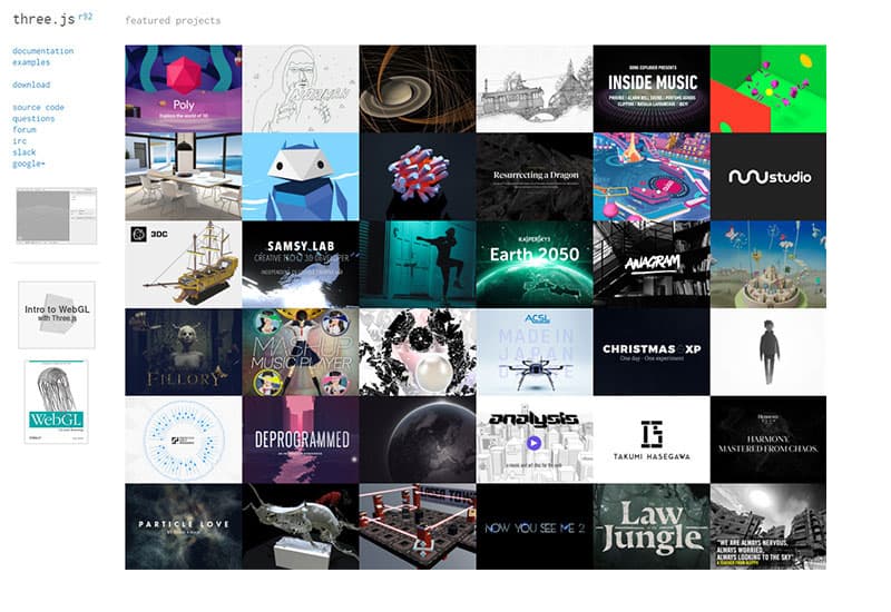 threejs.org - the homepage of three.js